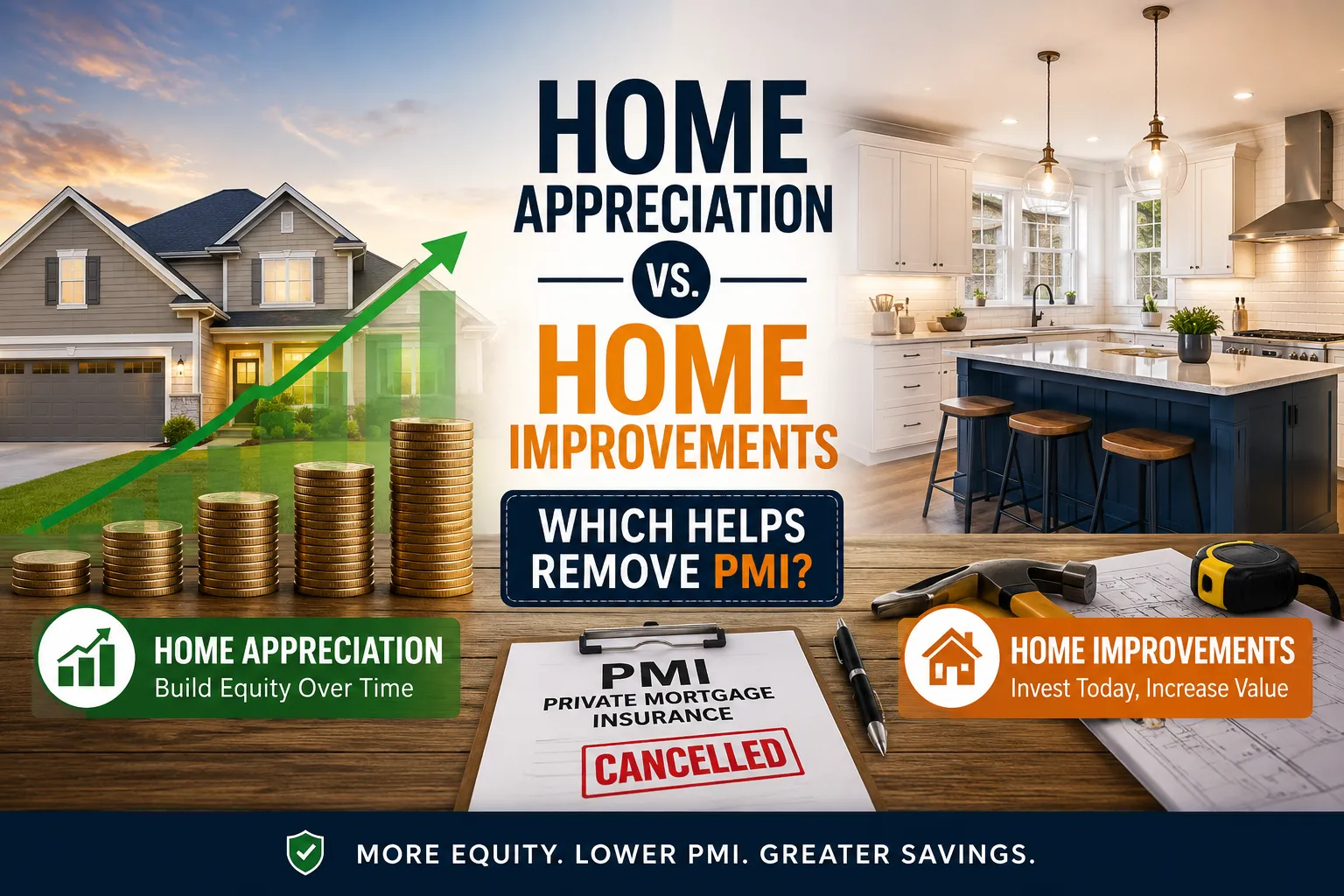 Home Appreciation vs Home Improvements: Which Helps Remove PMI?