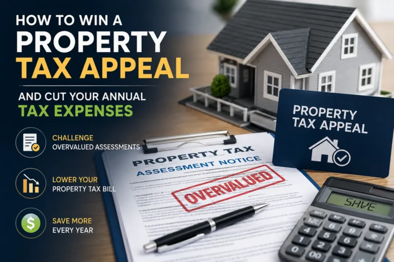 Property tax appeal guide for challenging overvalued property assessments and lowering annual tax expenses
